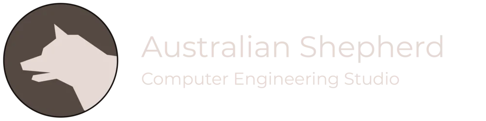 Australian Shepherd Computer Engineering Studio Shop